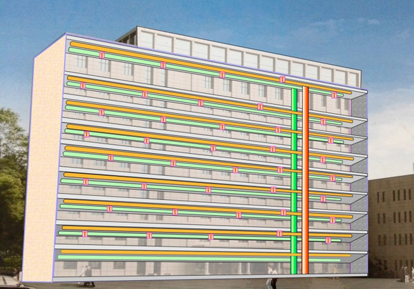 地源熱泵廊坊物探樓內(nèi)室溫監(jiān)控布置 地源熱泵廊坊物探樓內(nèi)室溫監(jiān)控布置